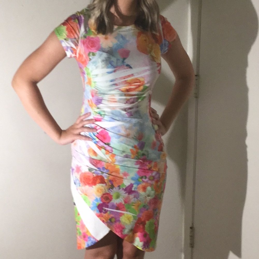 Purple Rain Floral Dress